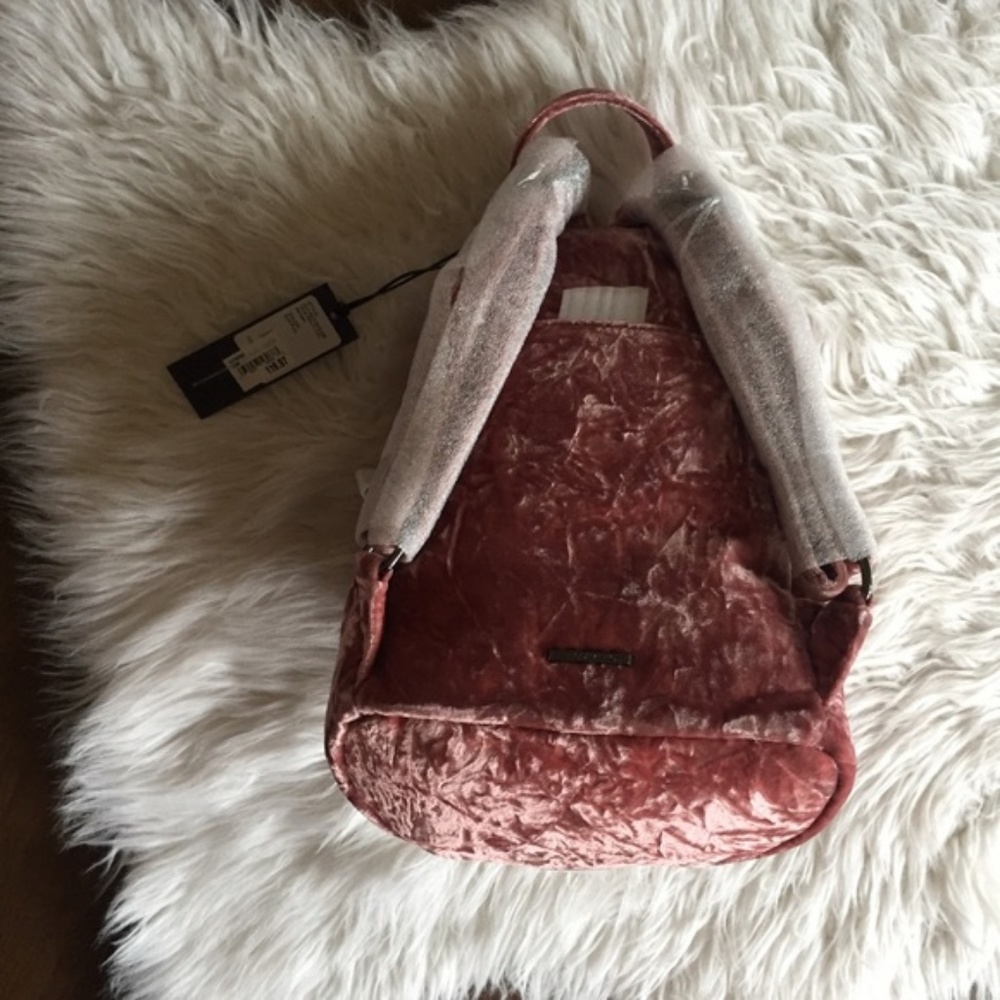 Rebecca Minkoff Velvet Medium Julian Backpack Pink - Picture 4 of 7